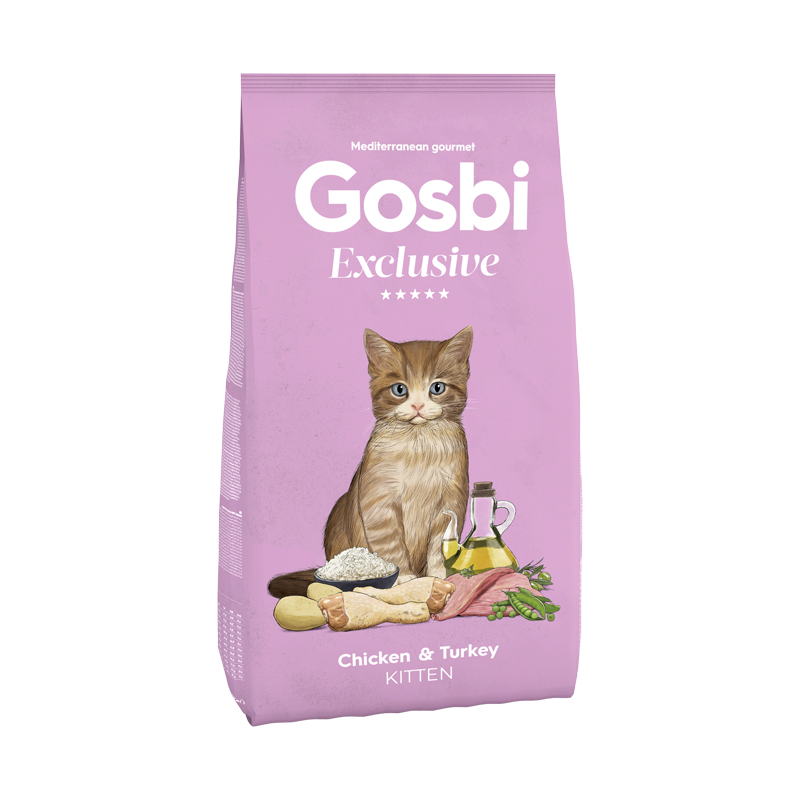 GOSBI EXCLUSIVE CAT CHICKEN & TURKEY KITTEN 1.5 KG