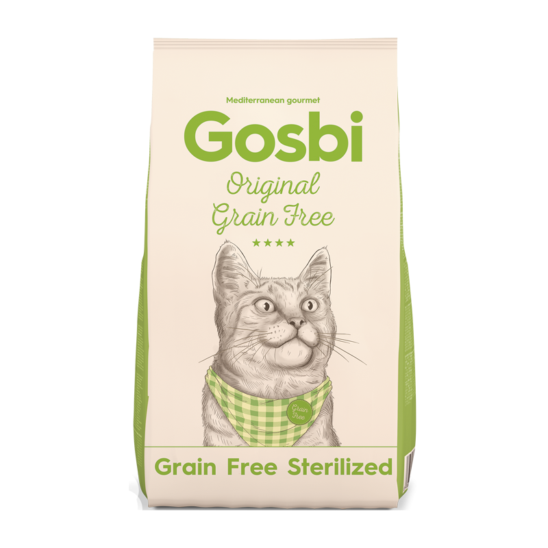 GOSBI ORIGINAL CAT STERILIZED GRAIN FREE 3KG