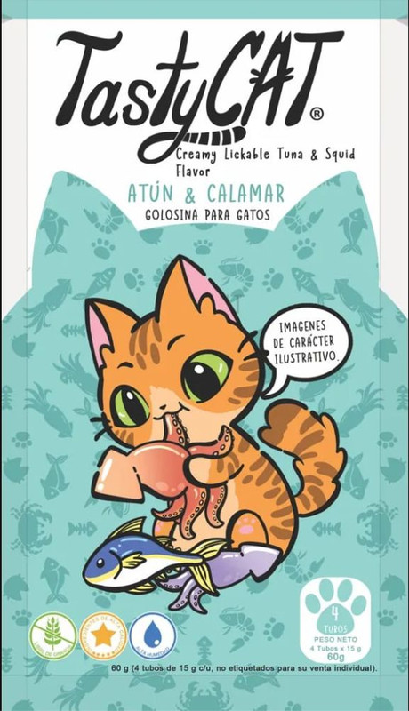Tasty Cat Atún y Calamar 4pz