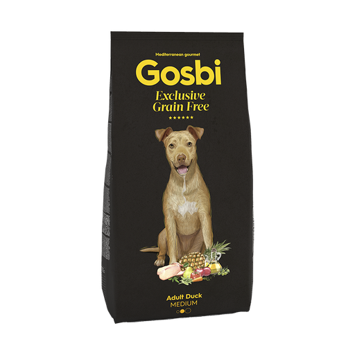 [GB009] GOSBI EXCLUSIVE GRAIN FREE ADULT DUCK MEDIUM 3 Kg. 