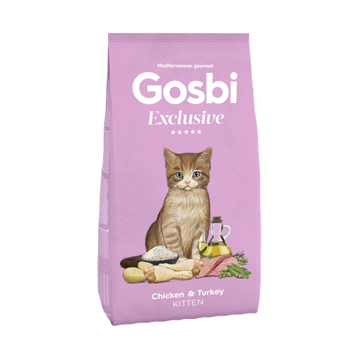 [GB013] GOSBI EXCLUSIVE CAT CHICKEN & TURKEY KITTEN 400 GR
