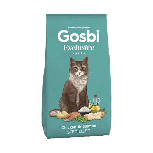 [GB017] GOSBI EXCLISIVE CAT CHICKEN & SALMON STERILIZED 1.5 KG